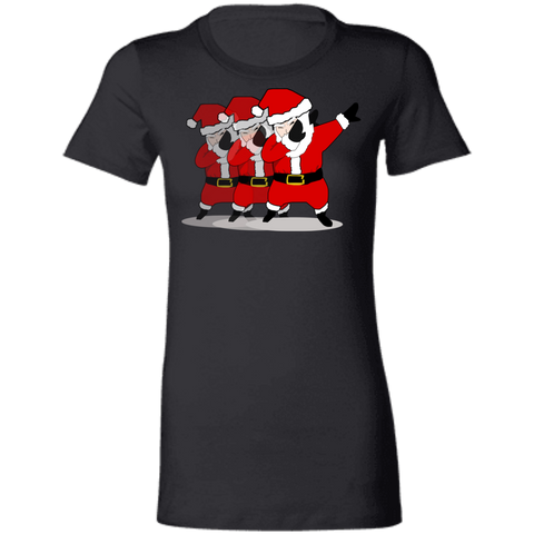 Image of Cool Awesome Dabbing Santa Ladies'  T-Shirt - DNA Trends