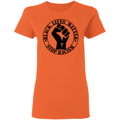 Image of BLM NO TO RACISM Ladies'  T-Shirt - DNA Trends