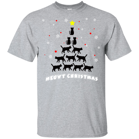 Image of Meowy Christmas Youth Ultra Cotton T-Shirt - DNA Trends