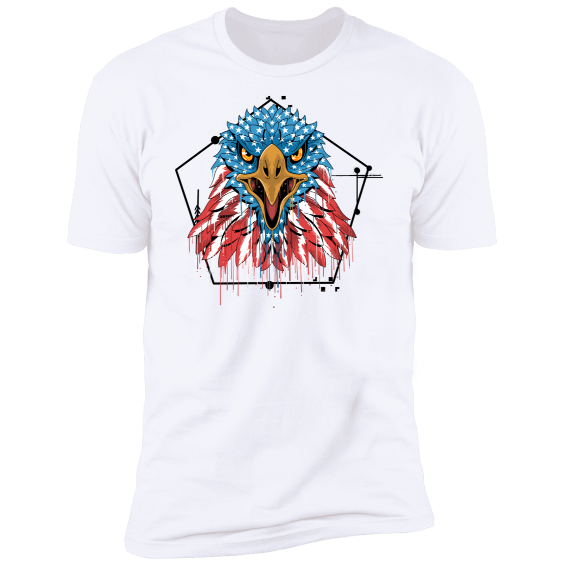 Premium  4th of July - Patriotic Eagle Short Sleeve T-Shirt - DNA Trends