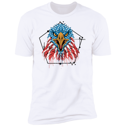 Image of Premium  4th of July - Patriotic Eagle Short Sleeve T-Shirt - DNA Trends