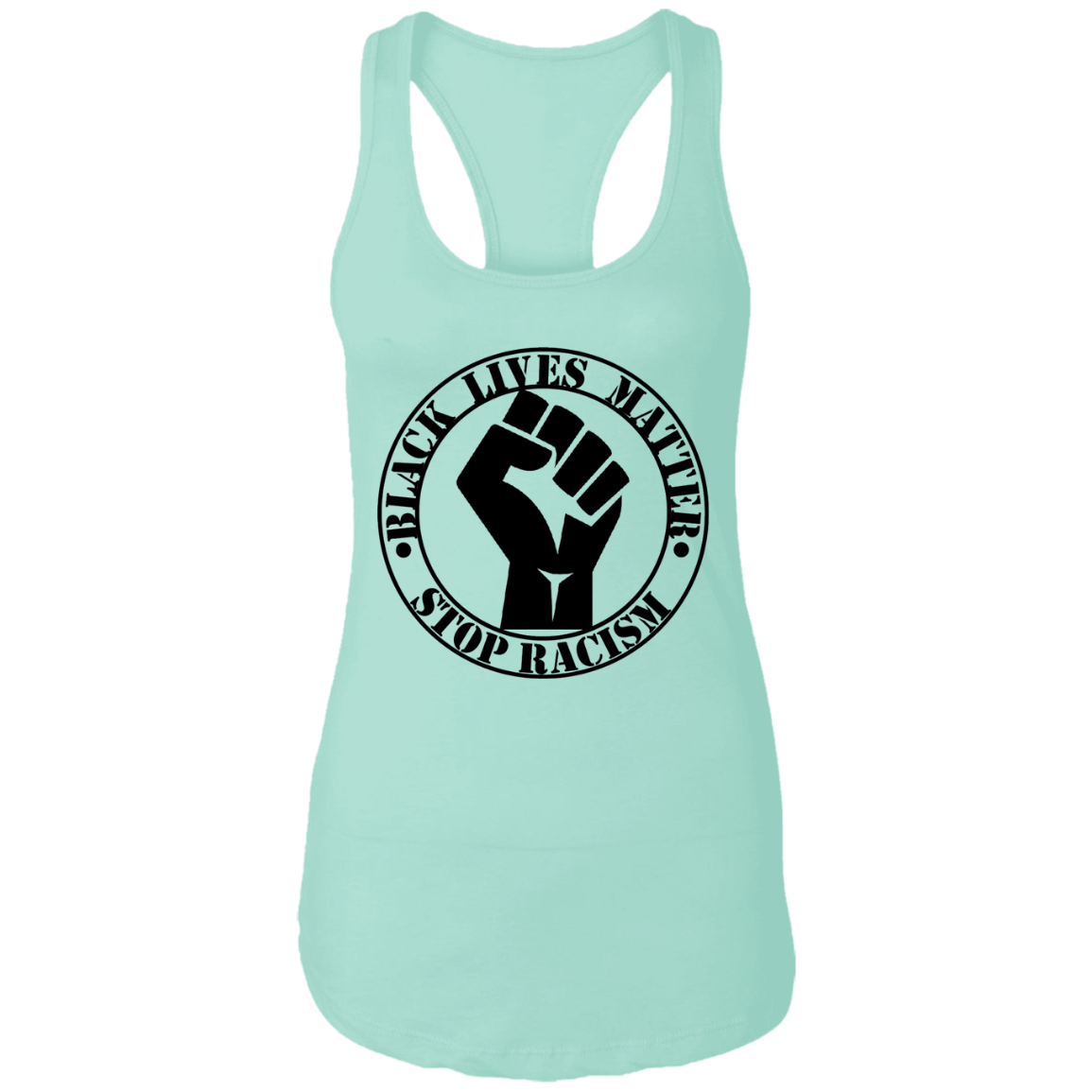 BLM NO TO RACISM Ladies Tank - DNA Trends