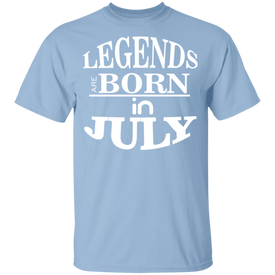 Legends are Born in July Youth T-Shirt - DNA Trends