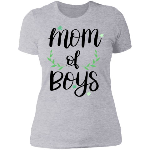 Image of MOM of Boys Mother's Day Ladies' T-Shirt - DNA Trends