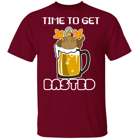 Time To Get Basted Thanksgiving Unisex T-Shirt - DNA Trends