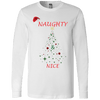 Naughty and Nice Christmas Mens'  Long Sleeve T-Shirt - DNA Trends