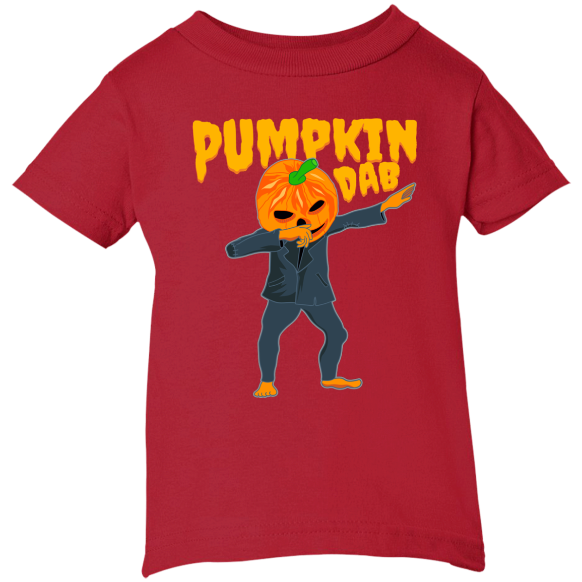Trendy Pumpkinhead Dab T-Shirt Halloween Clothing (Infants) - DNA Trends