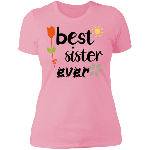 Image of Best Sister Ever Ladies' Boyfriend T-Shirt - DNA Trends
