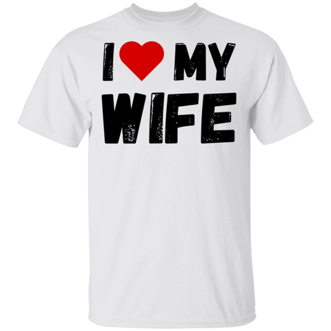 Image of I Love My Wife Men's Wife Appreciation Day T-Shirt - DNA Trends