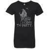 Chill Out I Came To Party Grim Reaper T-Shirt Halloween Clothing (Girls) - DNA Trends