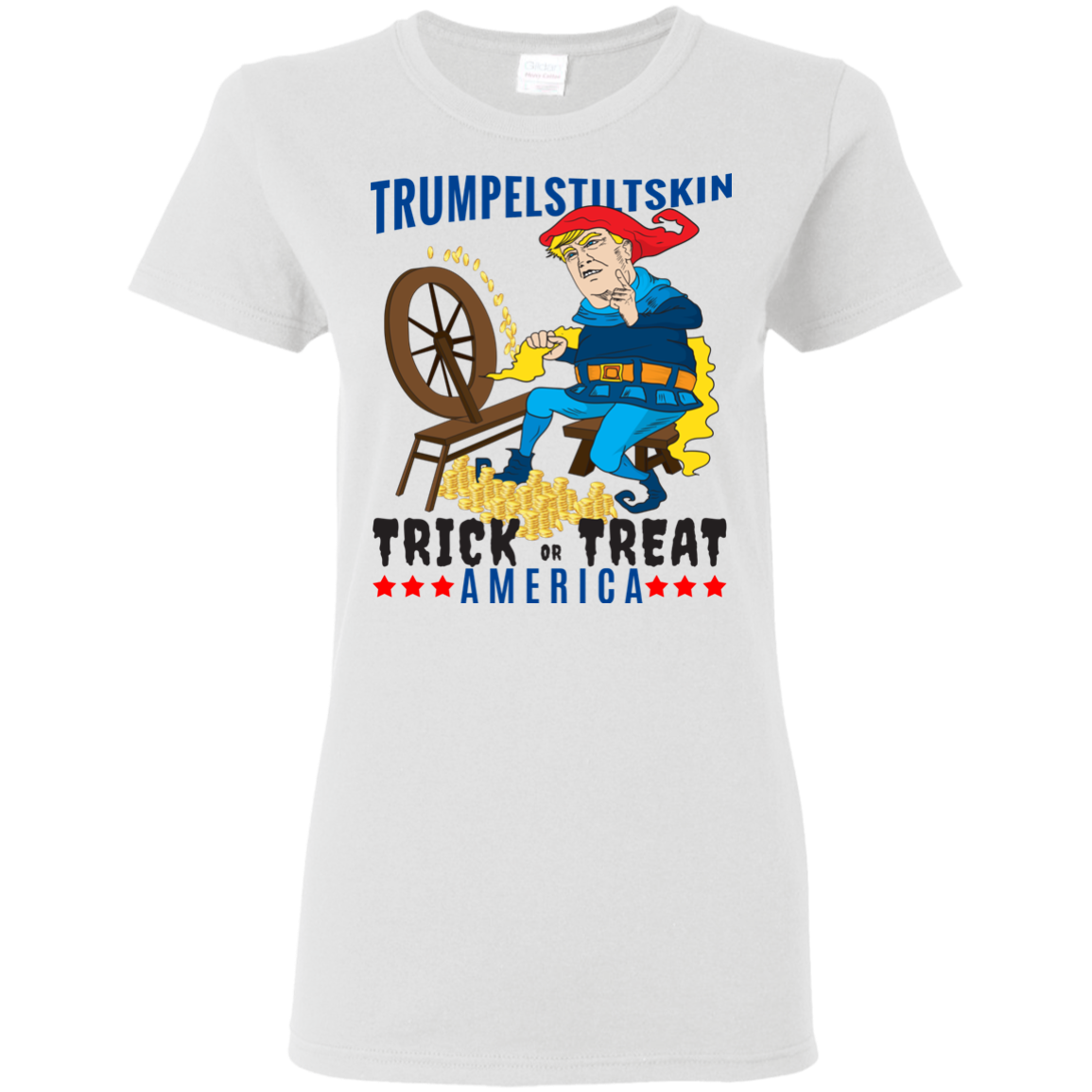 Trumpelstiltskin Trick Or Treat America T-Shirt Halloween Clothing (Women) - DNA Trends