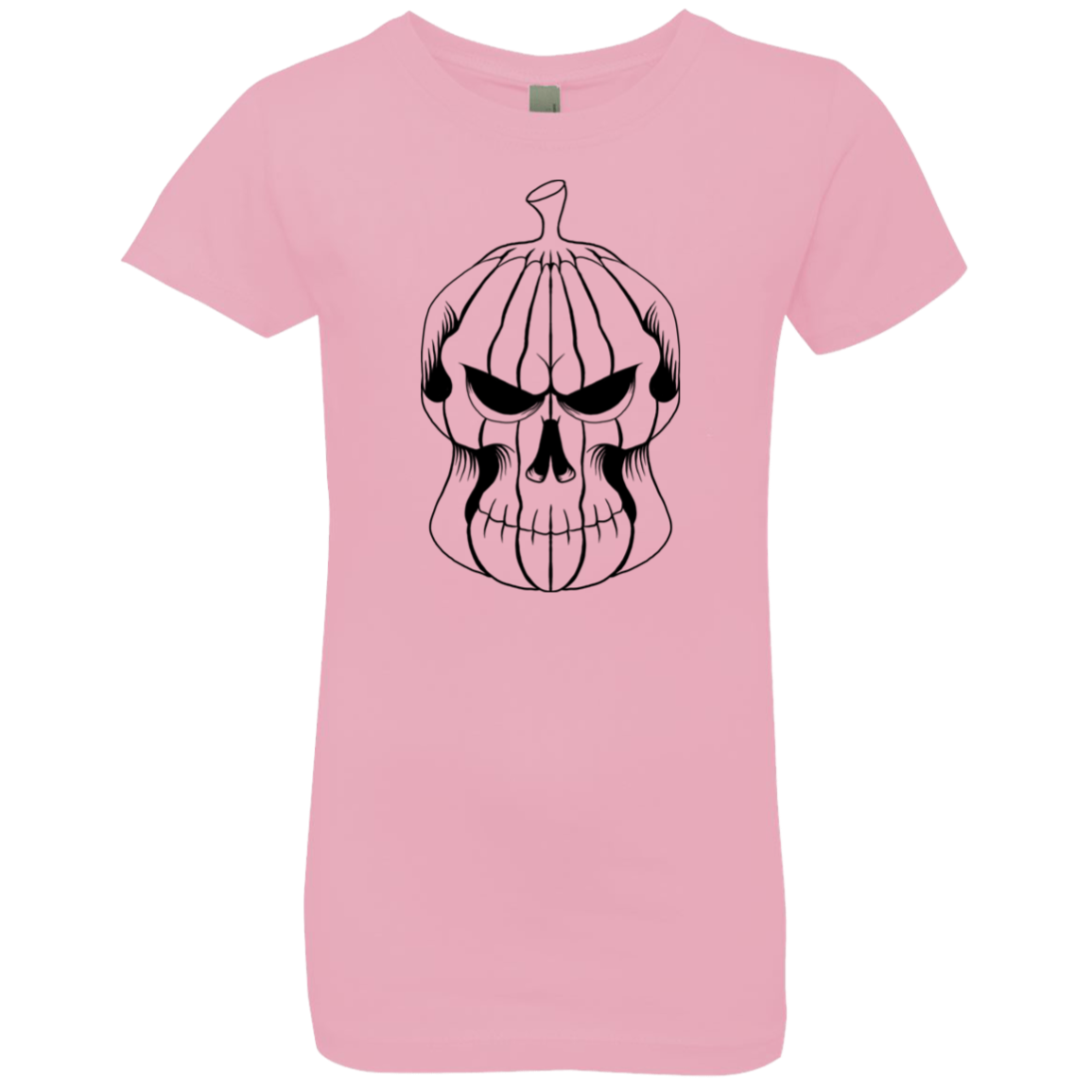 Pumpkin Skull Halloween Costume  Girls' Princess T-Shirt - DNA Trends