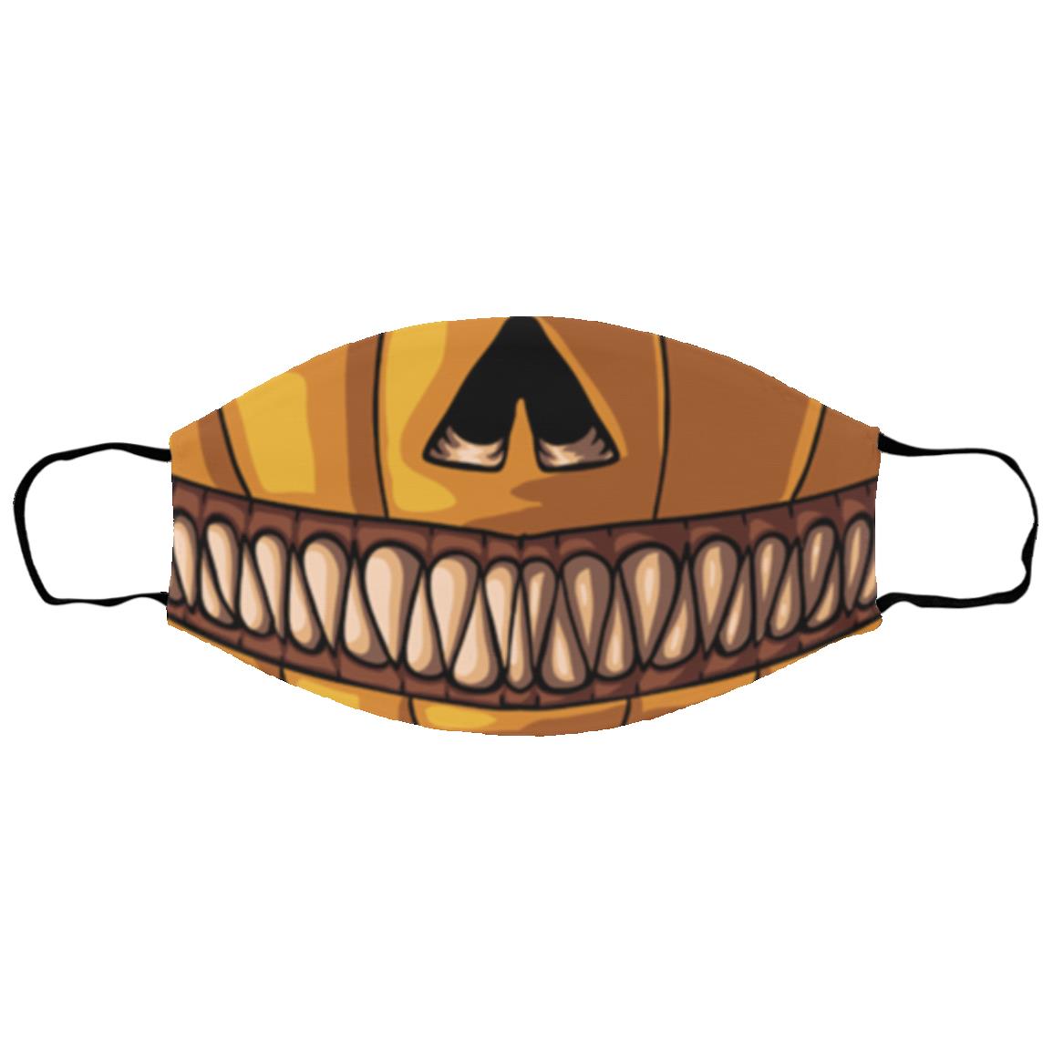 Halloween Creepy Pumpkin Smile Sm/Med Face Mask - DNA Trends