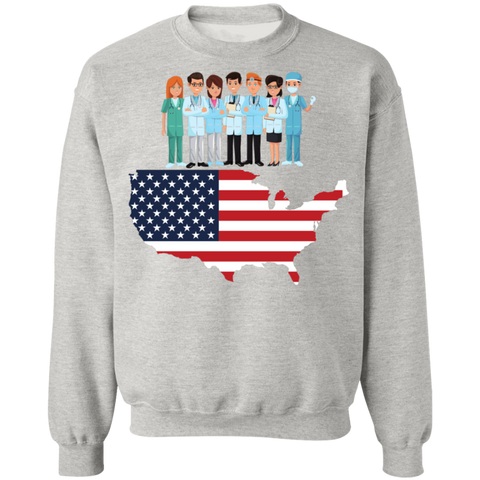Image of Essential Workers Labor Day Crewneck Pullover Sweatshirt - DNA Trends