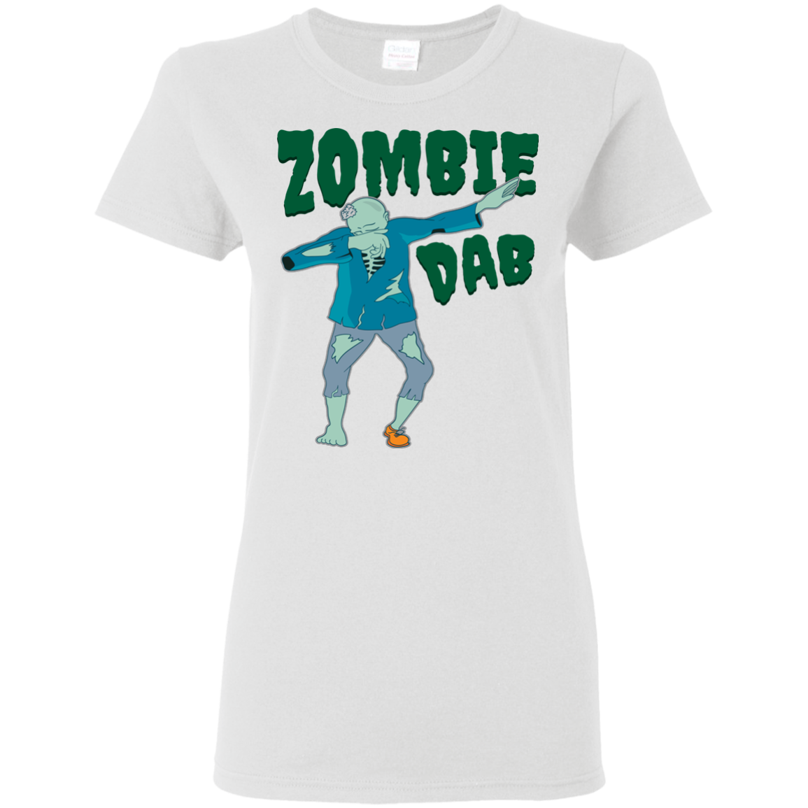 Trendy Zombie Dab T-Shirt Halloween Tee (Women) - DNA Trends
