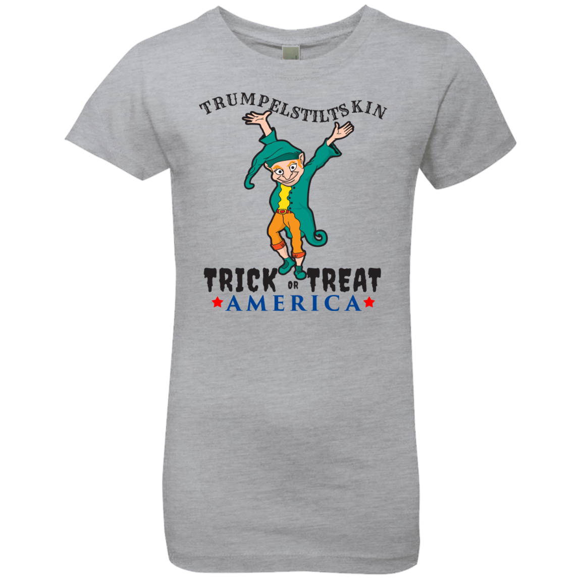 Trumpelstiltskin Trick Or Treat America T-Shirt Halloween Clothing (Girls) - DNA Trends