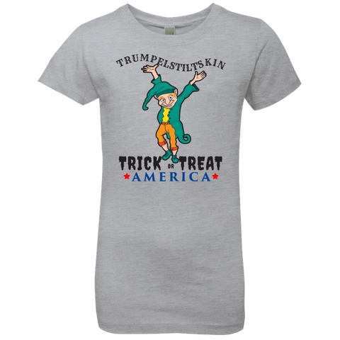 Image of Trumpelstiltskin Trick Or Treat America T-Shirt Halloween Clothing (Girls) - DNA Trends