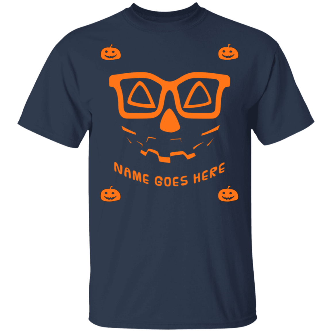 Personalized Creepy Nerd Pumpkin Halloween Costume Youth  T-Shirt - DNA Trends