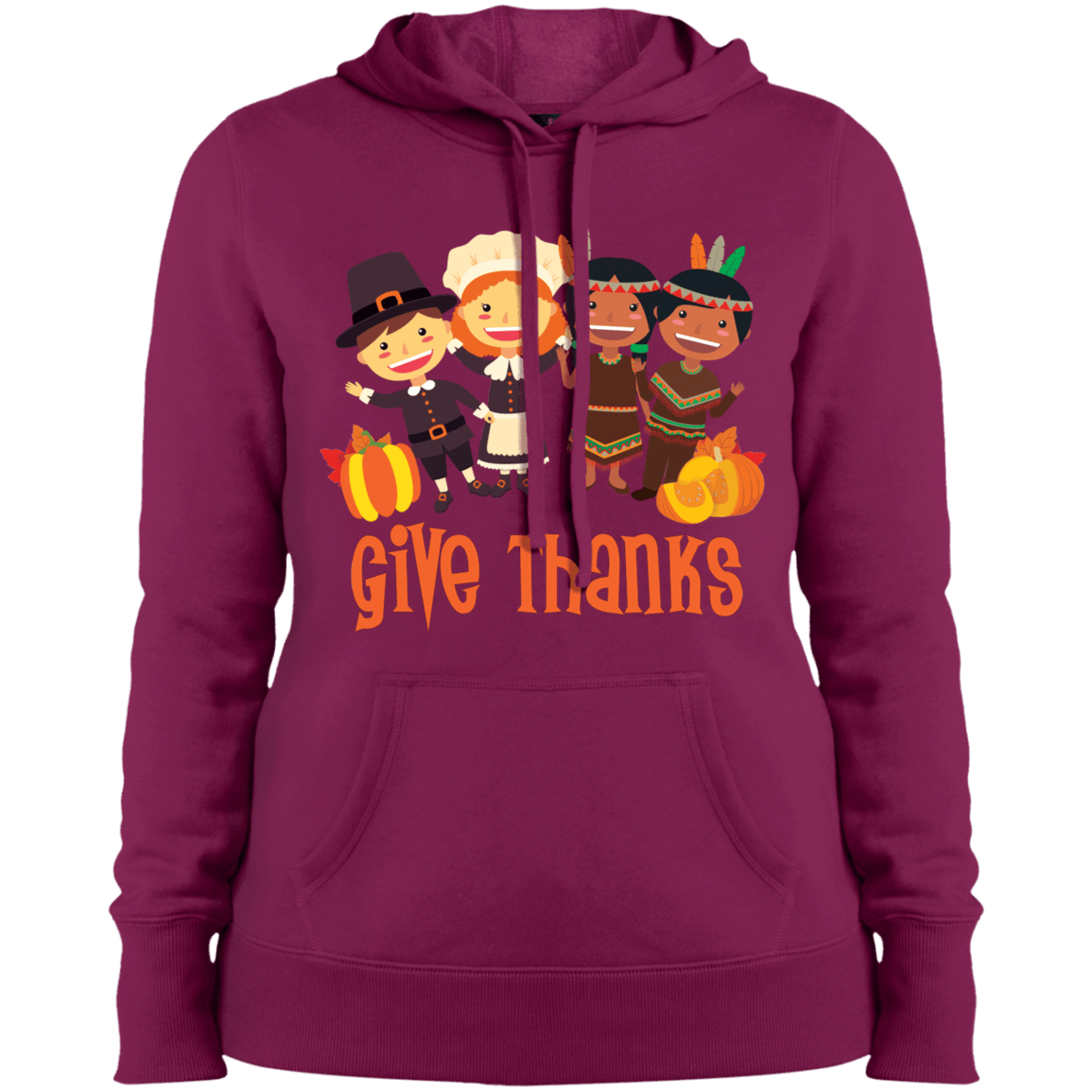 Thanksgiving Ladies' Pullover Hooded Sweatshirt - DNA Trends