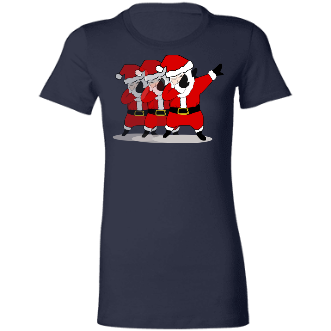 Cool Awesome Dabbing Santa Ladies'  T-Shirt - DNA Trends