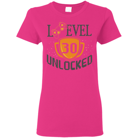 Image of Level 30 Unlocked Ladies' 5.3 oz. T-Shirt - DNA Trends