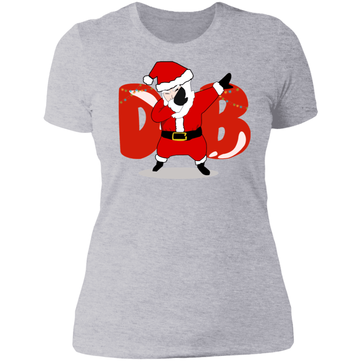 Amusing Dabbing Santa Ladies'  T-Shirt - DNA Trends