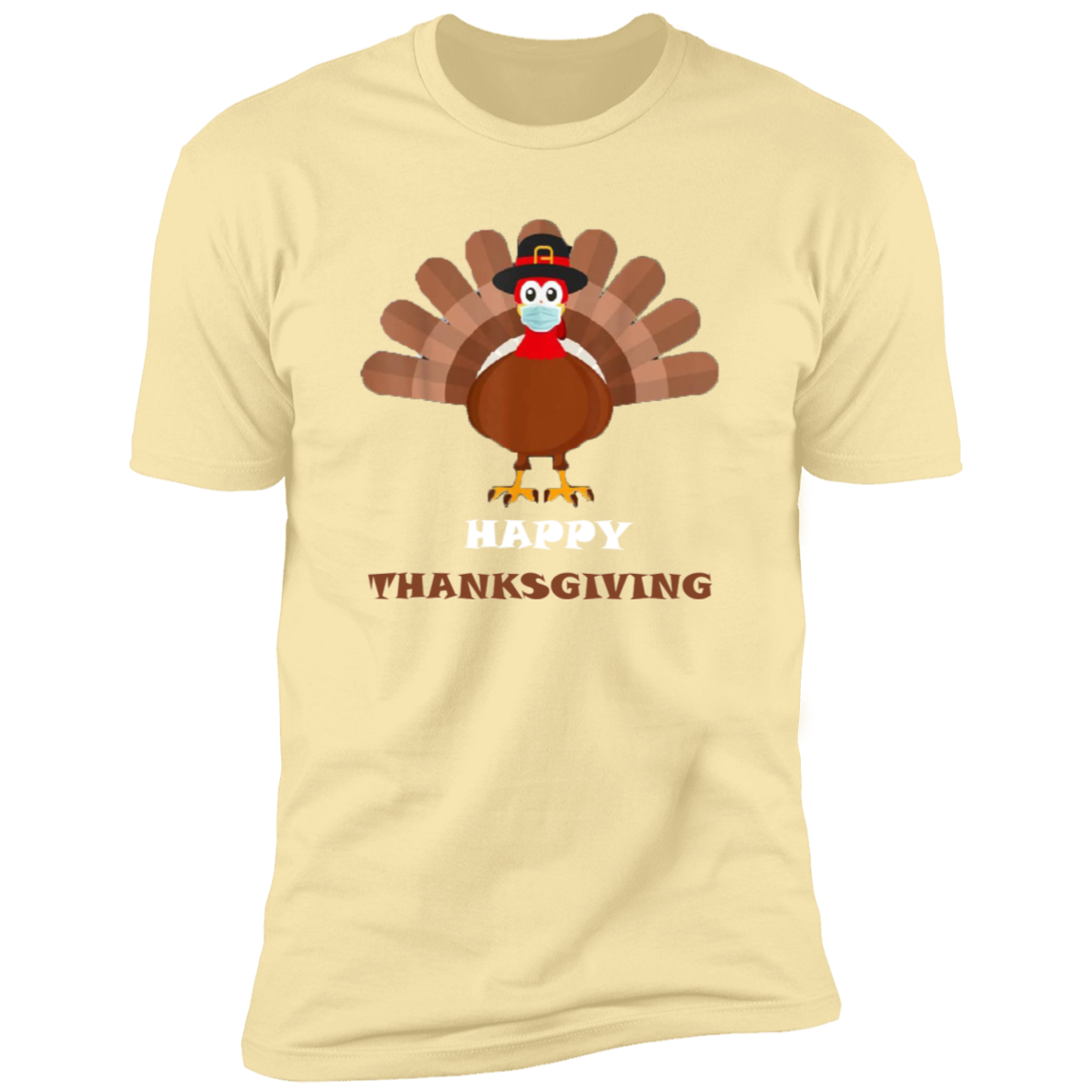Happy Thanksgiving Masked Turkey Premium T-Shirt - DNA Trends