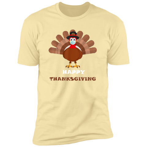 Image of Happy Thanksgiving Masked Turkey Premium T-Shirt - DNA Trends