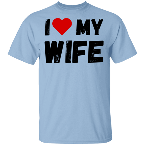 Image of I Love My Wife Men's Wife Appreciation Day T-Shirt - DNA Trends