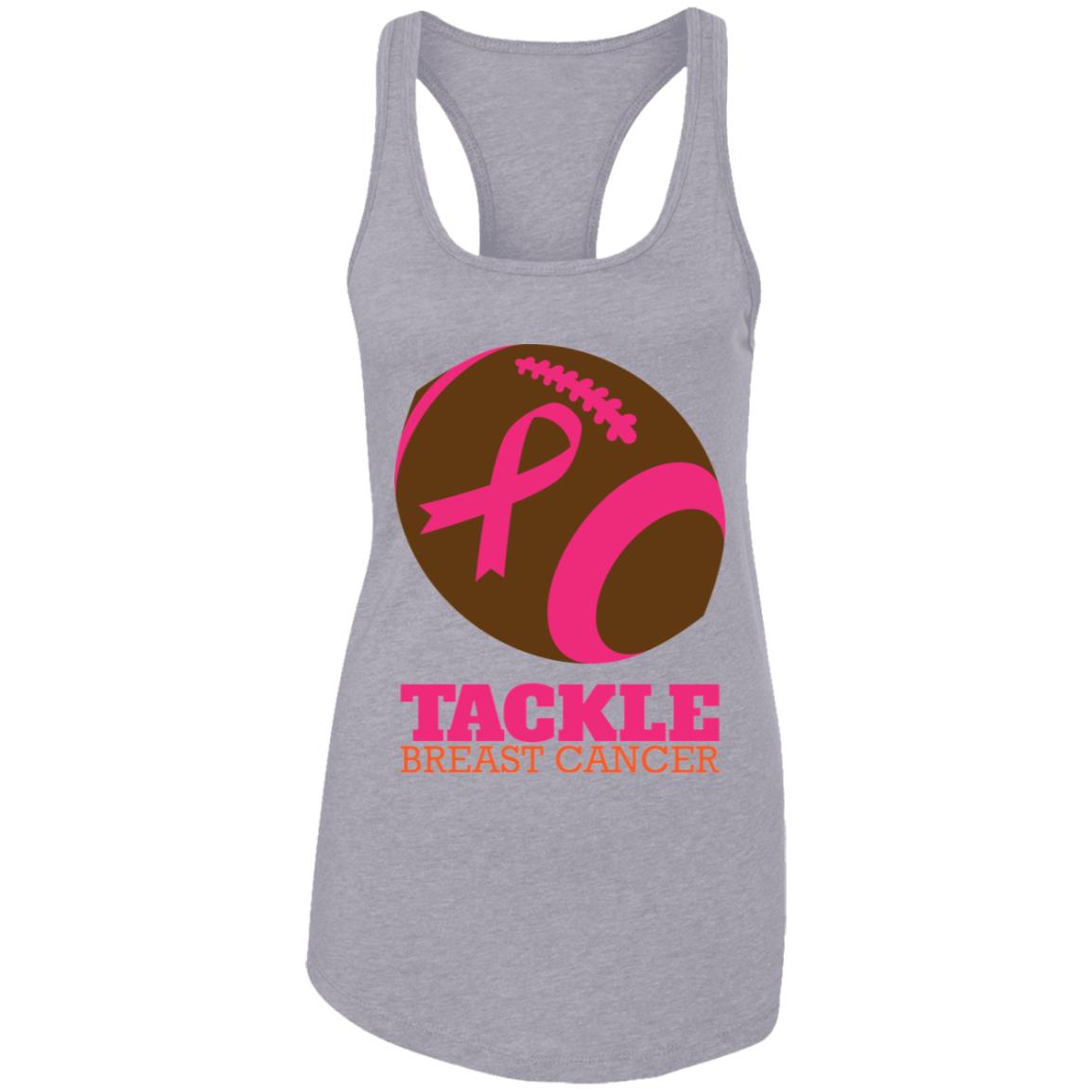 Tackle Breast Cancer  Ladies Ideal Racerback Tank - DNA Trends