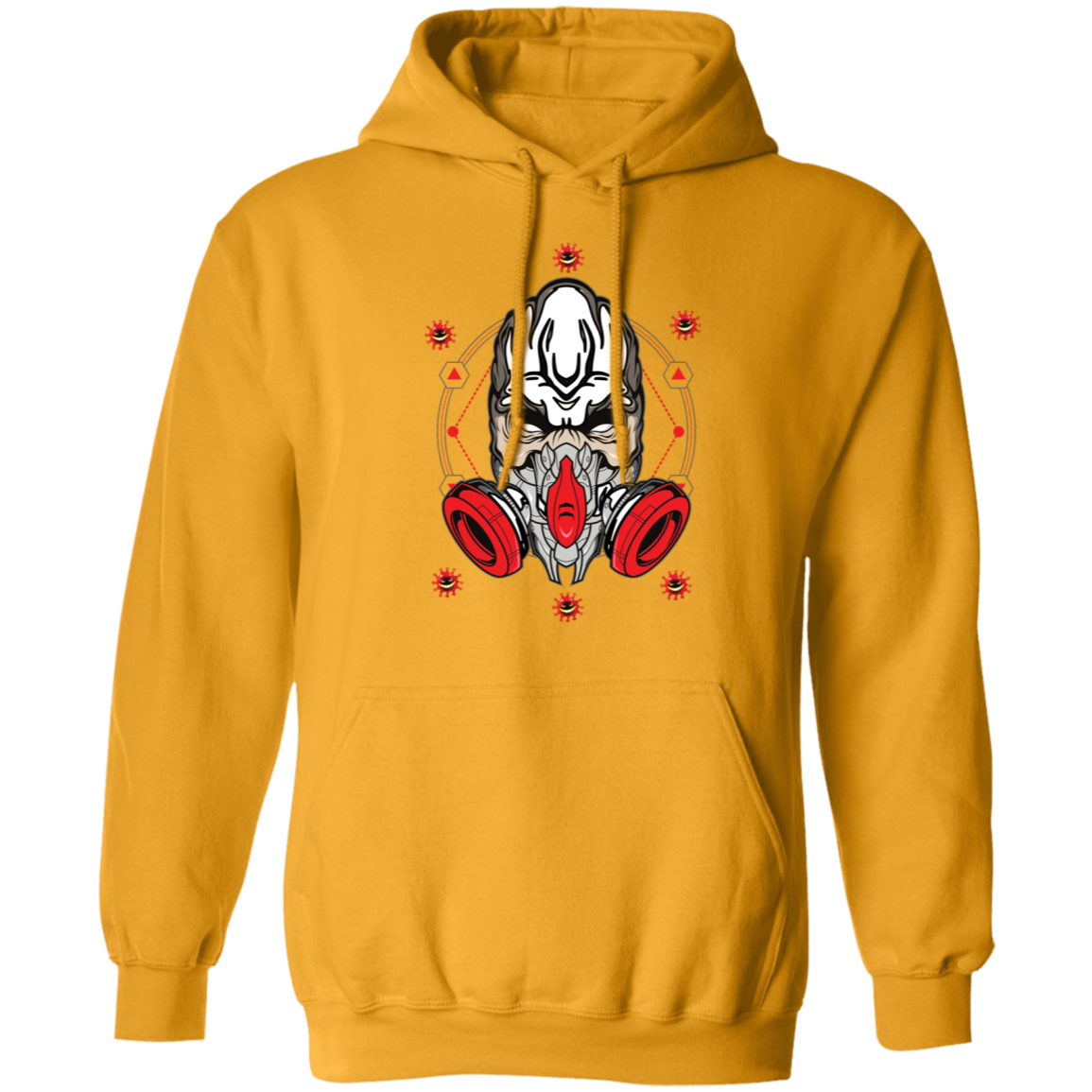 Masked Zombie Halloween Costume Pullover Hoodie - DNA Trends