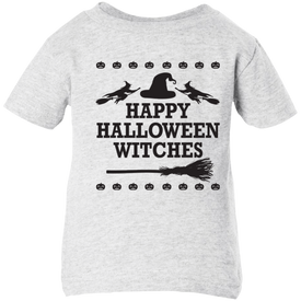 Happy Halloween Witches T-Shirt Halloween Clothing (Infants) - DNA Trends