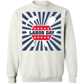 Labor Day Crewneck Pullover Sweatshirt - DNA Trends