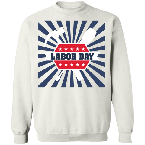 Image of Labor Day Crewneck Pullover Sweatshirt - DNA Trends