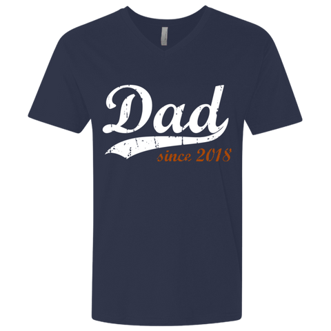Image of Dad Since 2018 Premium Fitted T-Shirt - DNA Trends