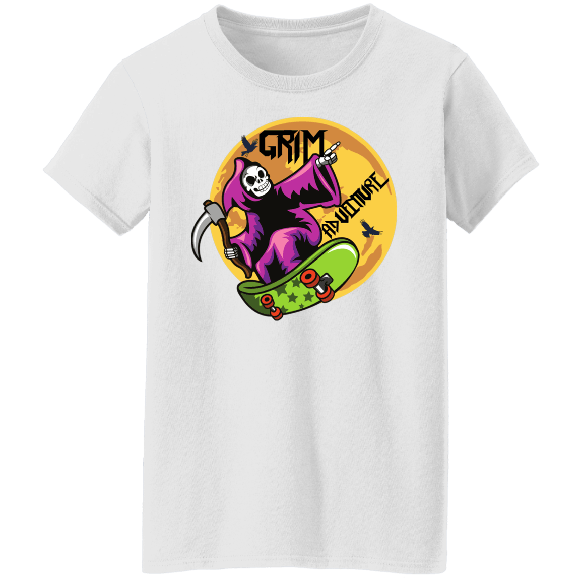 Grim Adventure Halloween Costume Ladies'  T-Shirt - DNA Trends