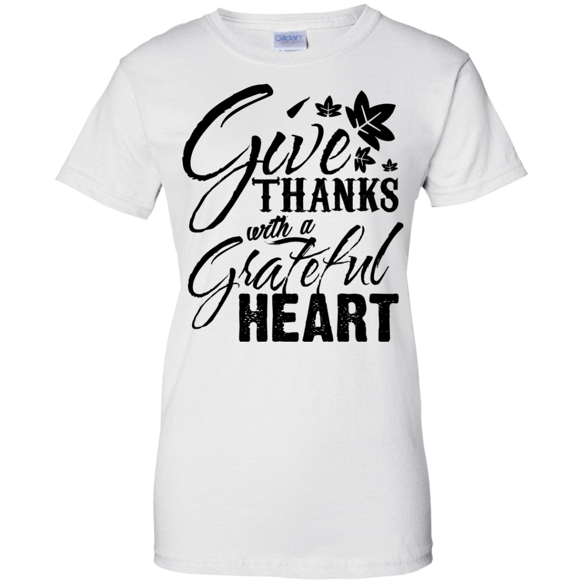 Give Thanks with a Grateful Heart Ladies' 100% Cotton T-Shirt for This Thanksgiving - DNA Trends