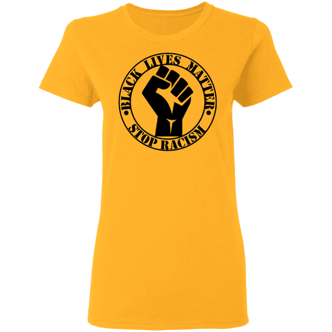 Image of BLM NO TO RACISM Ladies'  T-Shirt - DNA Trends