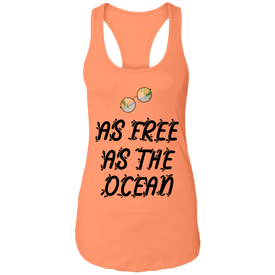 As Free As The Ocean Ladies Ideal Summer Racerback Tank - DNA Trends