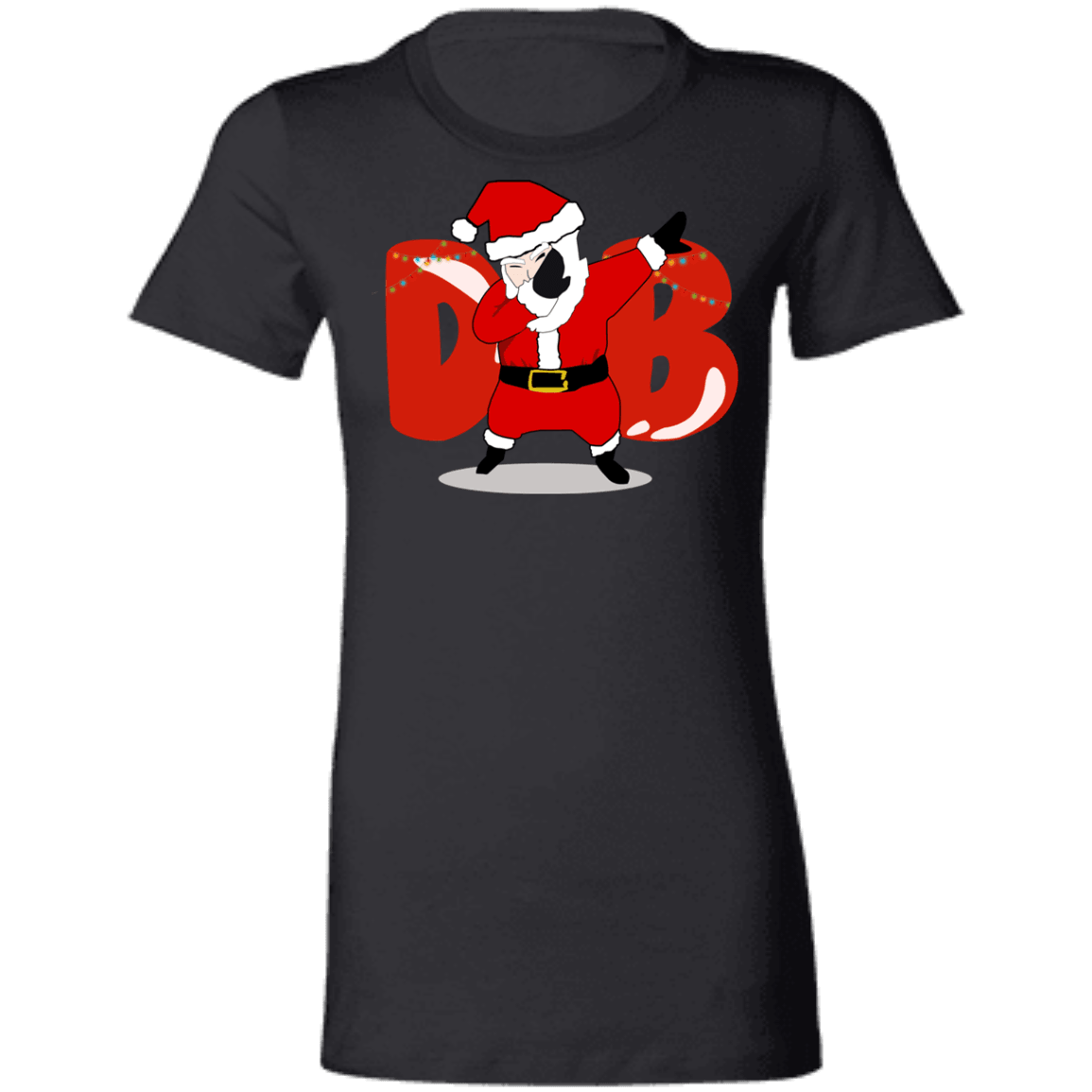 Amusing Dabbing Santa Ladies' SlimFit T-Shirt - DNA Trends