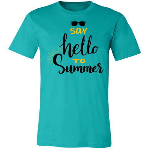 Image of Say Hello To Summer Unisex  Jersey T-Shirt - DNA Trends