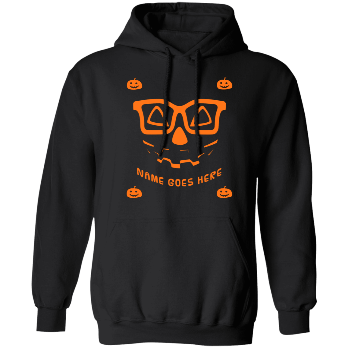 Personalized Creepy Nerd Pumpkin Halloween Costume  Pullover Hoodie - DNA Trends