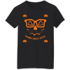 Personalized Creepy Nerd Pumpkin Halloween Costume  Ladies'  T-Shirt - DNA Trends