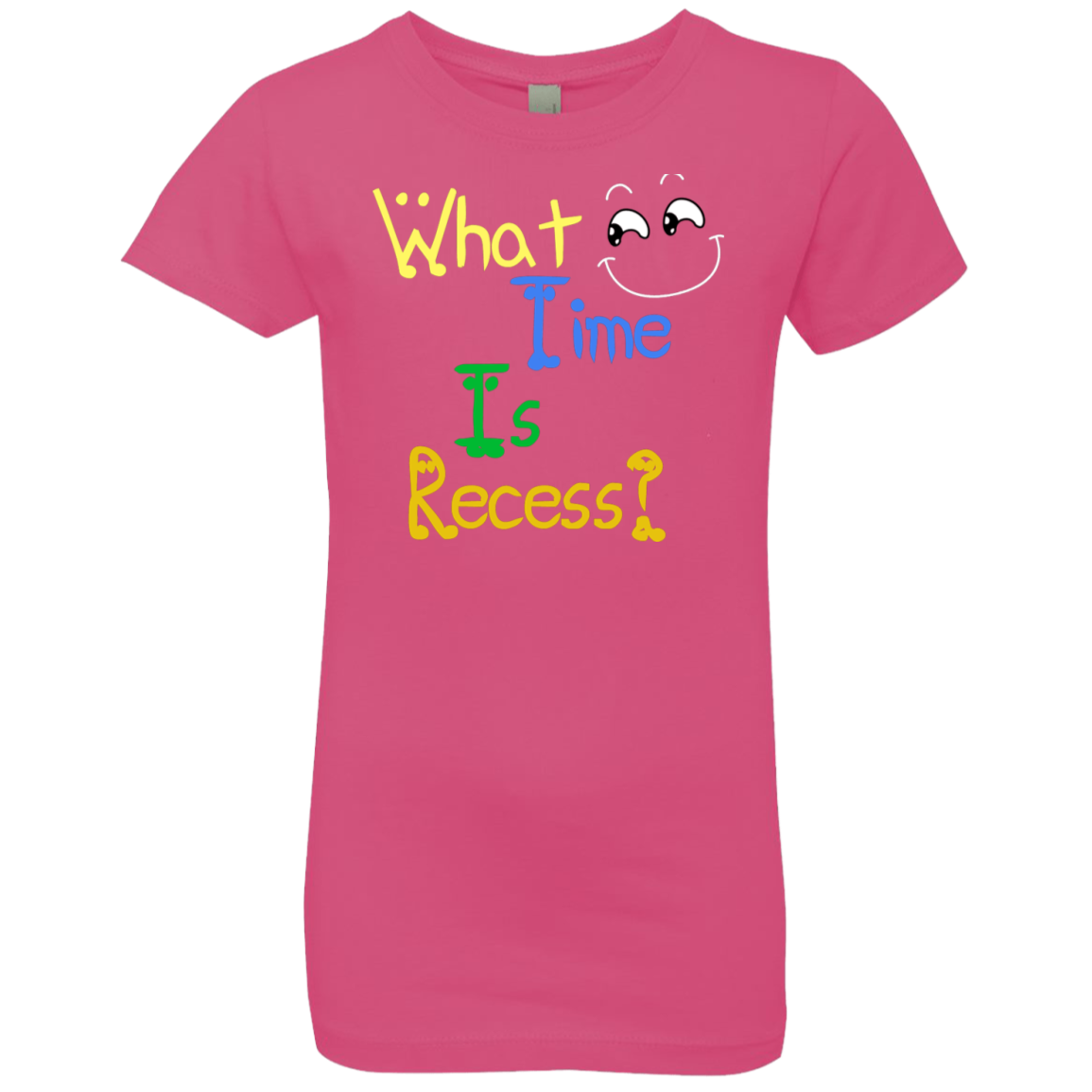 What Time Is Recess - Back to School Girls' Princess T-Shirt - DNA Trends