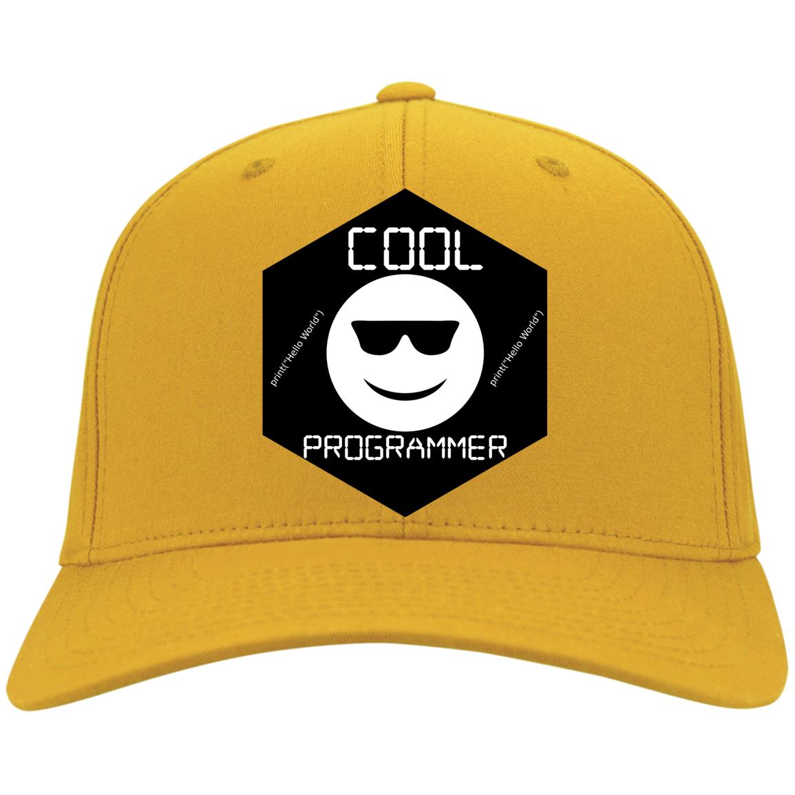 The Cool Programmer  Embroidery Twill Cap For Techies