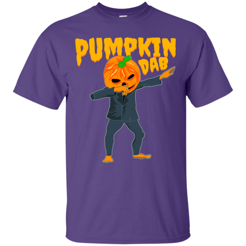 Image of Trendy Pumpkinhead Dab T-Shirt Halloween Apparel (Men) - DNA Trends