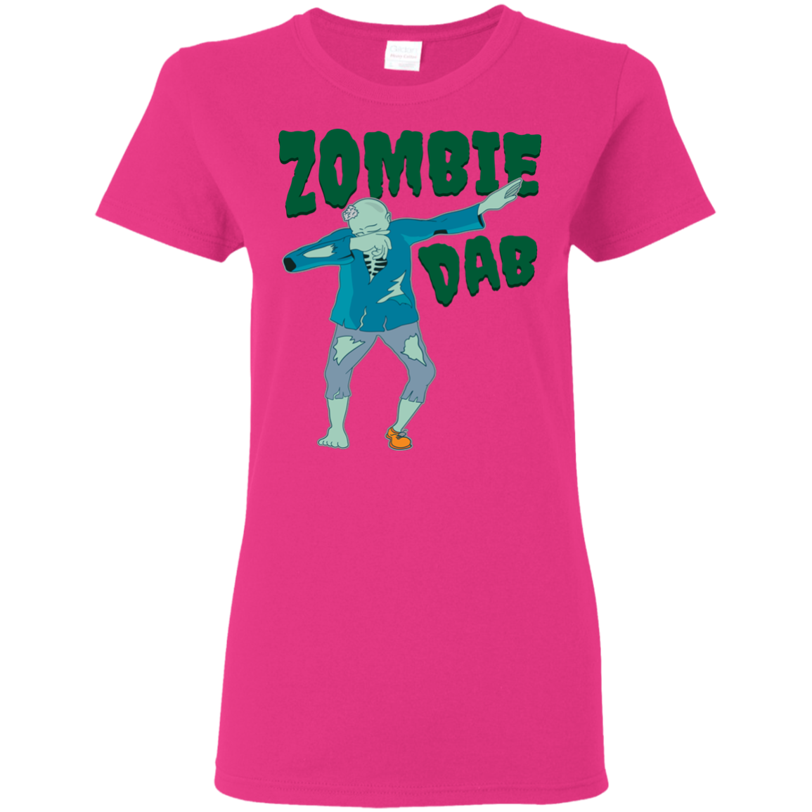 Trendy Zombie Dab T-Shirt Halloween Tee (Women) - DNA Trends