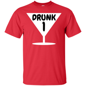 Funny Drunk 1, Thing 1 Halloween Costume Ultra Cotton T-Shirt - DNA Trends