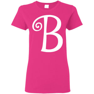 Chipettes "B" Brittany Letter Print Halloween Costume T-Shirts  (Women) - DNA Trends