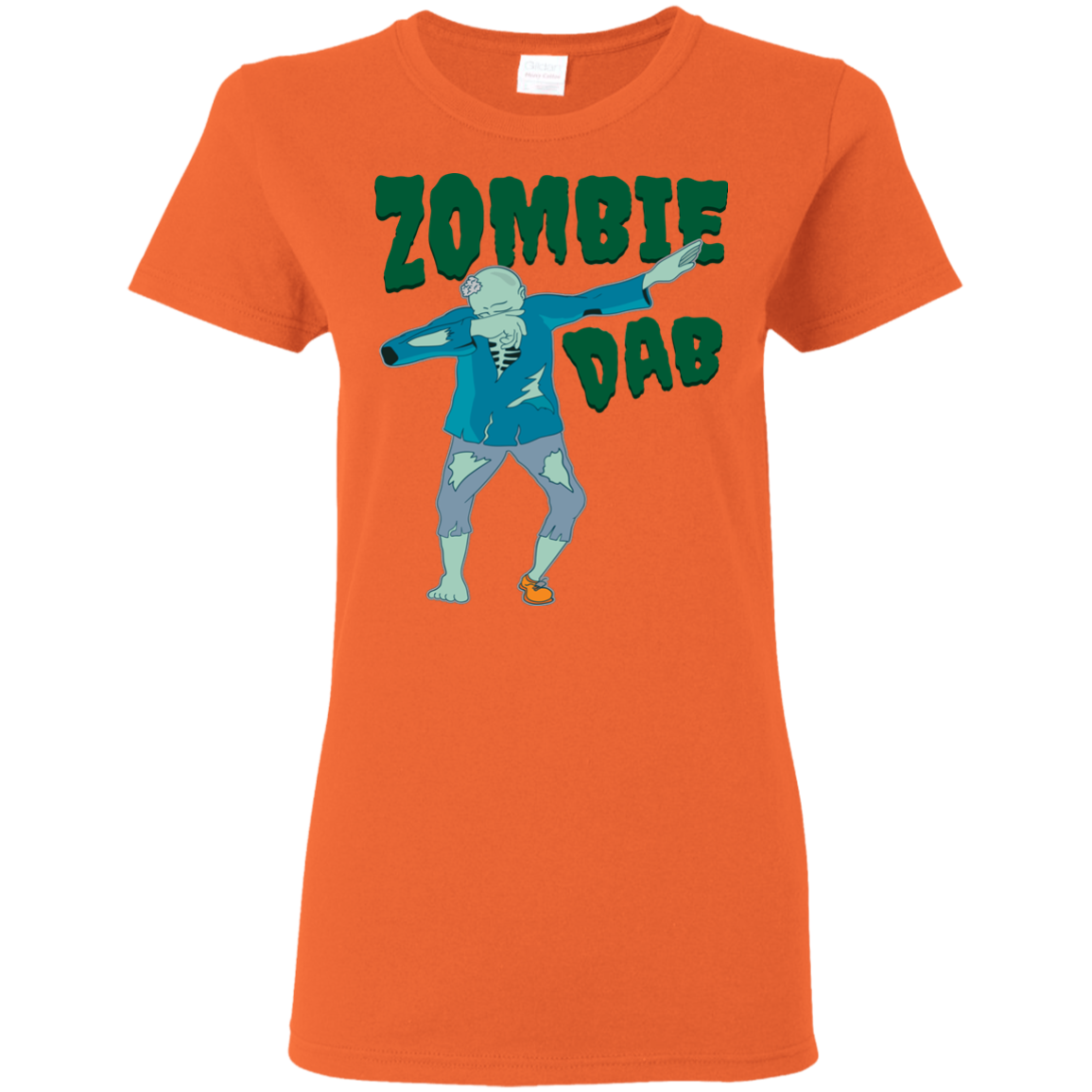 Trendy Zombie Dab T-Shirt Halloween Tee (Women) - DNA Trends